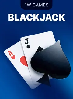 Blackjack con crupier en la sala de 1win
